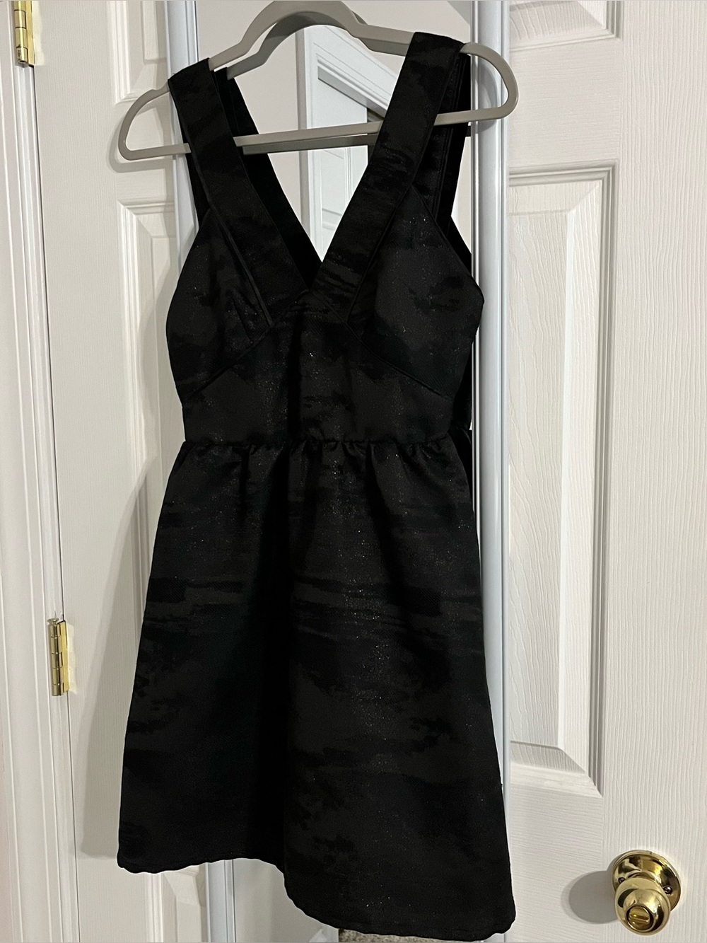 H&M Little Black Cocktail Dress with V-Back Straps Women's Size 2